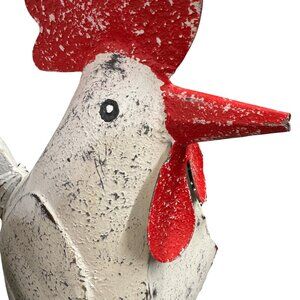 Rustic & Rare Vintage Farmhouse Metal Rooster Indoor or Outdoor